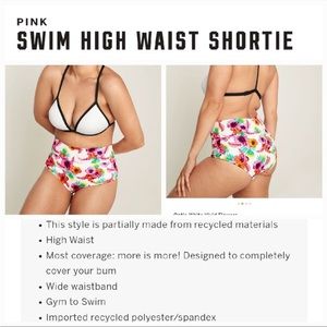 PINK Hawaiian bikini bottom high waisted size XL